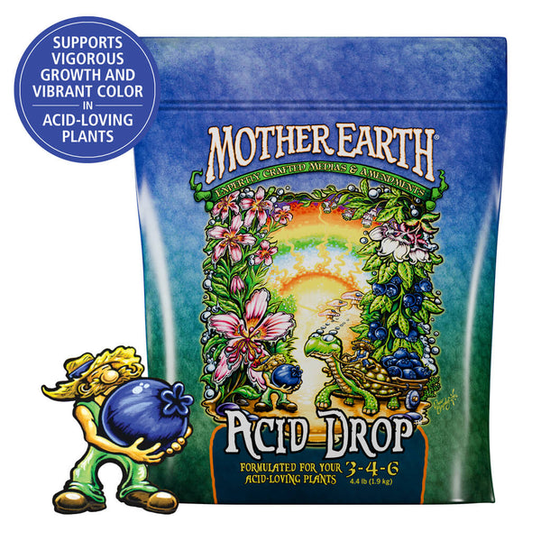 Mother Earth Acid Drop 3-4-6 – Acid-Loving Plant Fertilizer