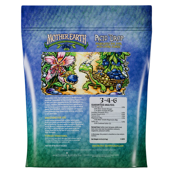 Mother Earth Acid Drop 3-4-6 – Acid-Loving Plant Fertilizer