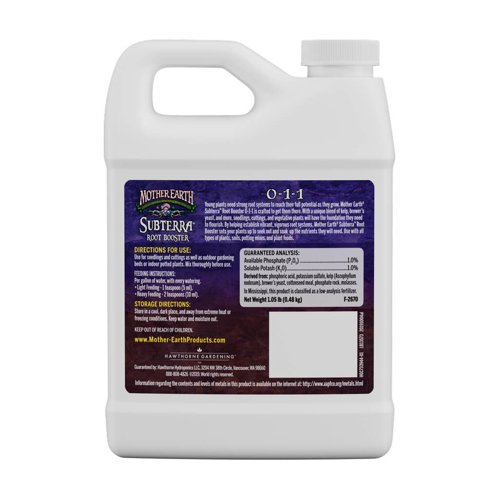 Mother Earth Subterra Root Booster 0-1-1 – Liquid Root Supplement
