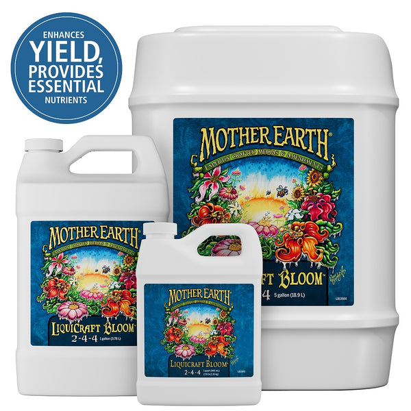 organic liquid bloom fertilizer Mother Earth LiquiCraft Bloom 2-4-4 – Flowering Plant Fertilizer
