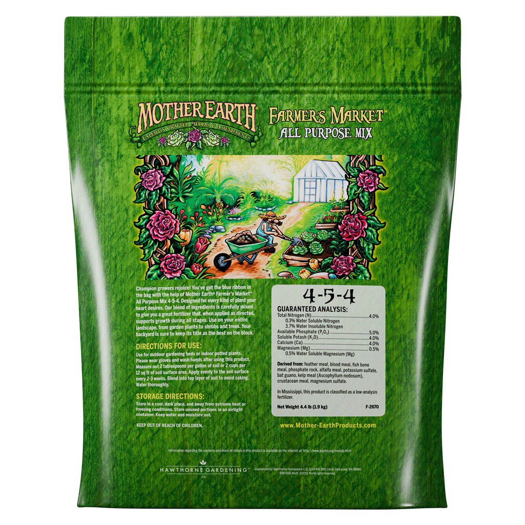 Farmer’s Market Mix All Purpose Plant Fertilizer 4-5-4