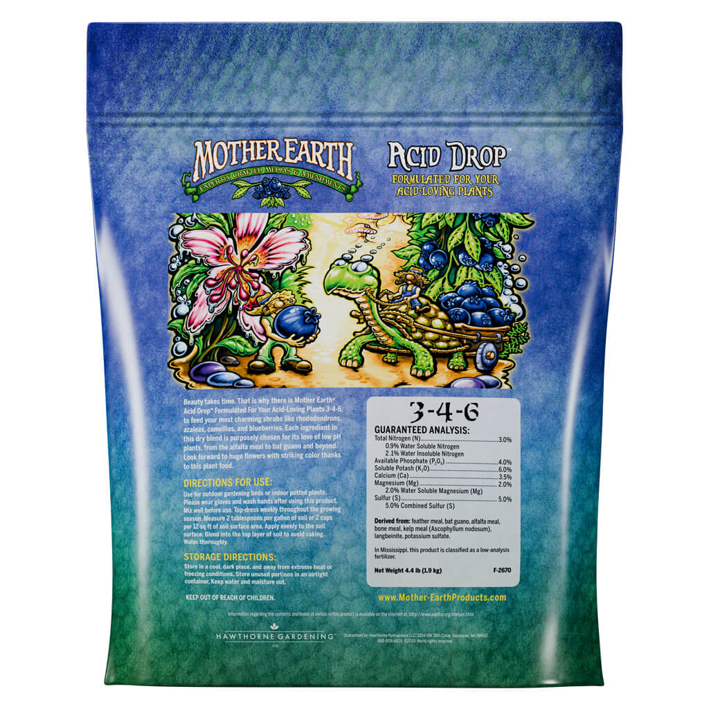 fertilizer for acid loving plants Mother Earth Acid Drop 3-4-6 – Acid-Loving Plant Fertilizer