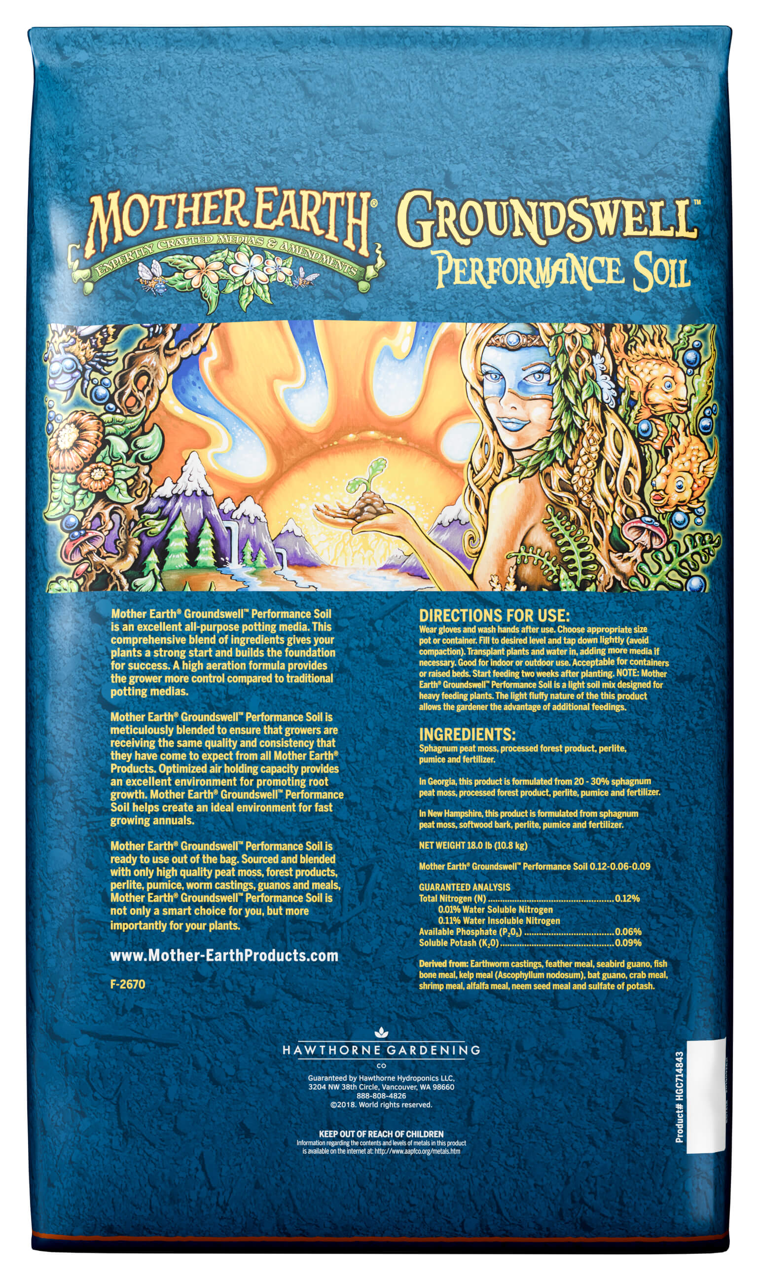 mother earth groundswell potting mix Mother Earth Groundswell Performance Soil – Aeration Potting Mix