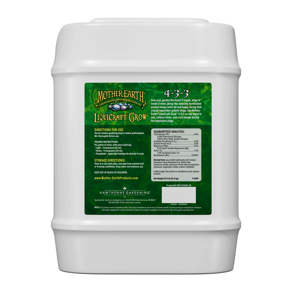 LiquiCraft Grow Vegetative Plant Fertilizer 4-3-3