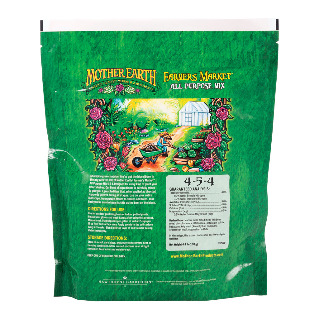 Farmer’s Market Mix All Purpose Plant Fertilizer 4-5-4