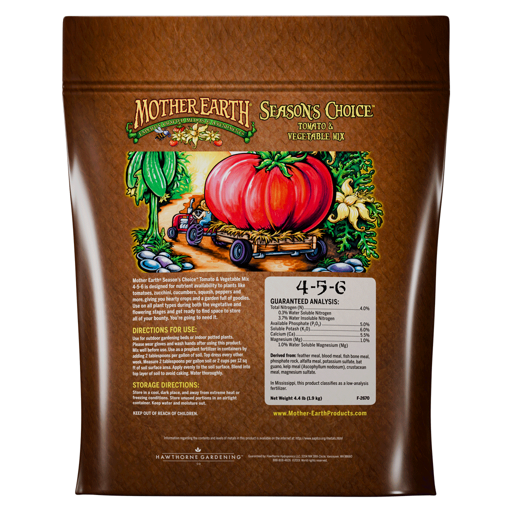 Season’s Choice Tomato &amp; Vegetable Fertilizer 4-5-6