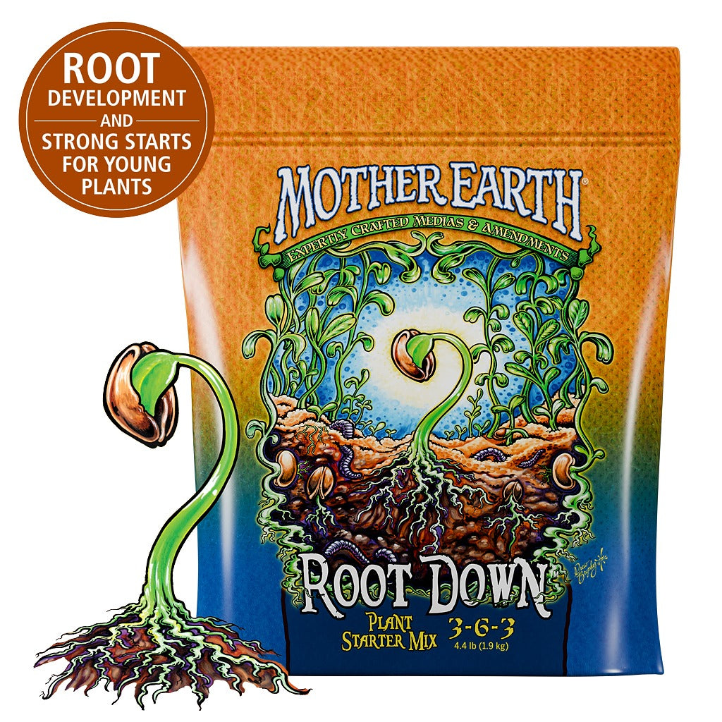 mother plant fertilizer Mother Earth Root Down Starter Mix 3-6-3 – Plant Fertilizer