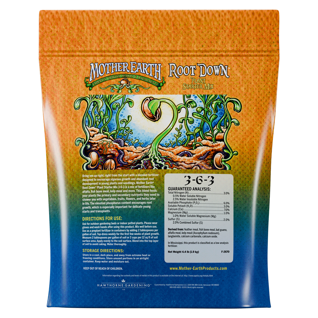 Root Down Plant Starter Mix 3-6-3