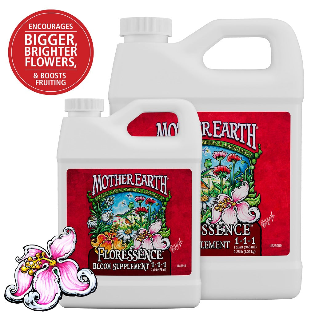 Mother Earth Floressence Bloom Supplement 1-1-1 – Liquid Flowering &amp; Fruit Boost