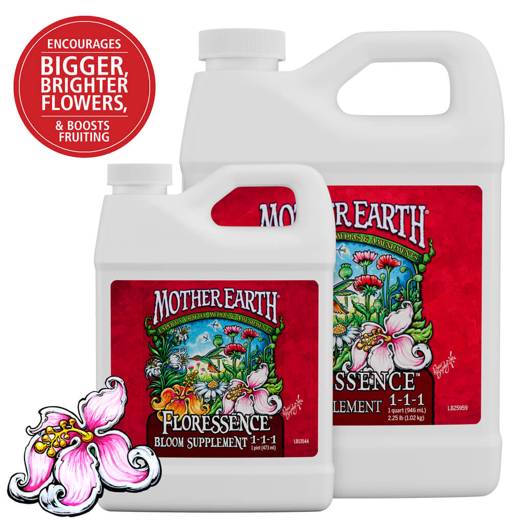 Mother Earth Floressence Bloom Supplement 1-1-1 – Liquid Flowering &amp; Fruit Boost